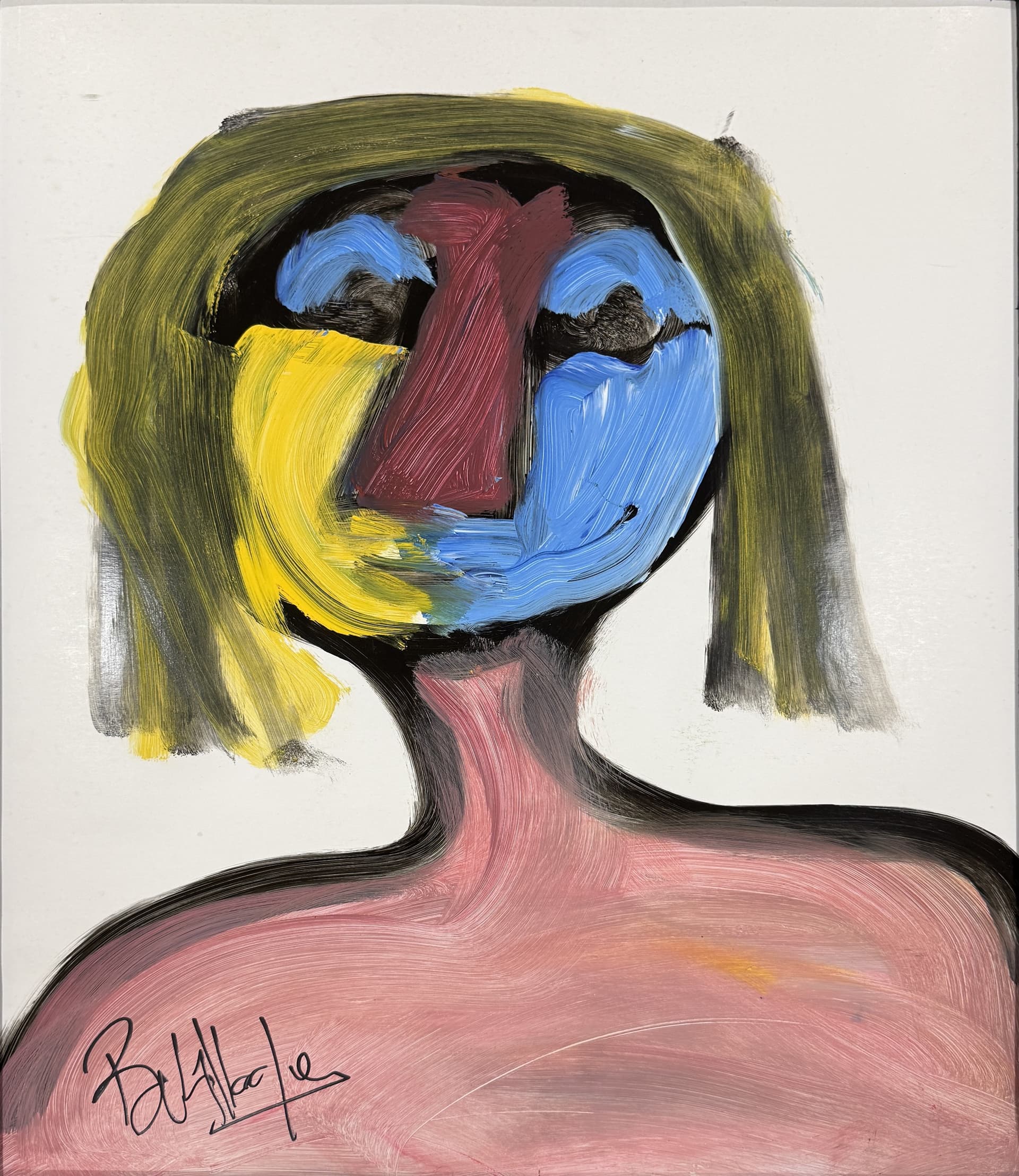 Personnage au buste rose, Ahmed Belmkadem