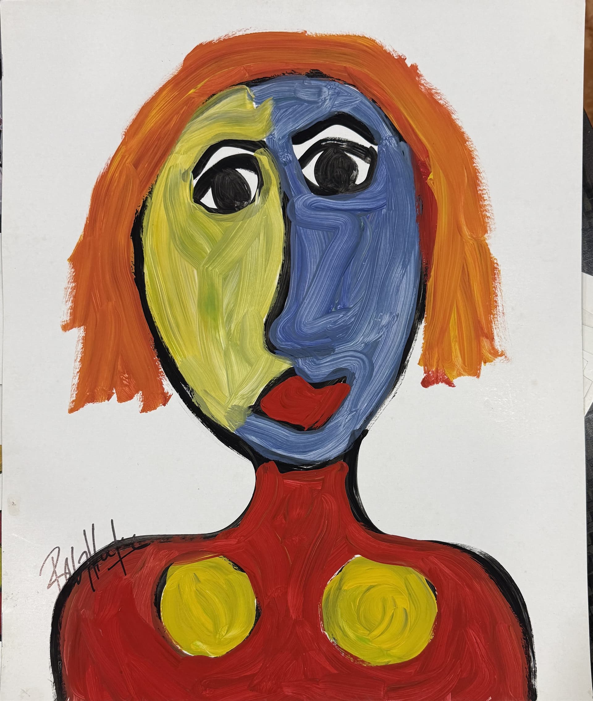 Femme aux cheveux orange, Ahmed Belmkadem