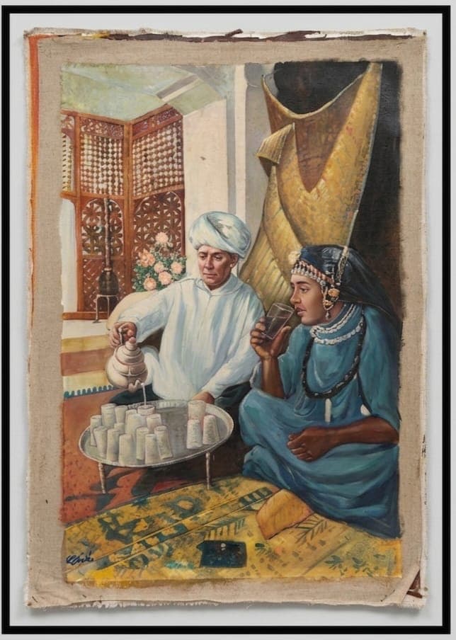 Tableau le thé à la marocaine par Hassan Souab