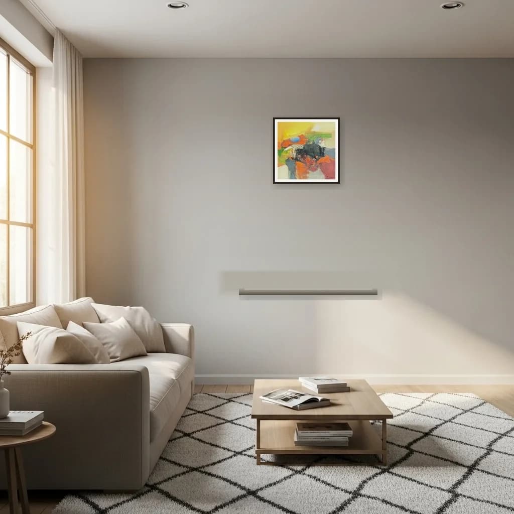 Tableau abstrait marocain - petite composition abstraite coloree – vue 3