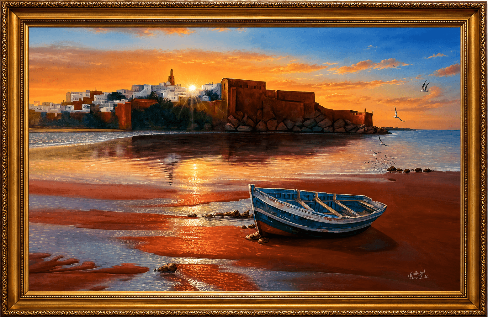 Coucher de soleil aux Oudayas — Elwardi noureddine