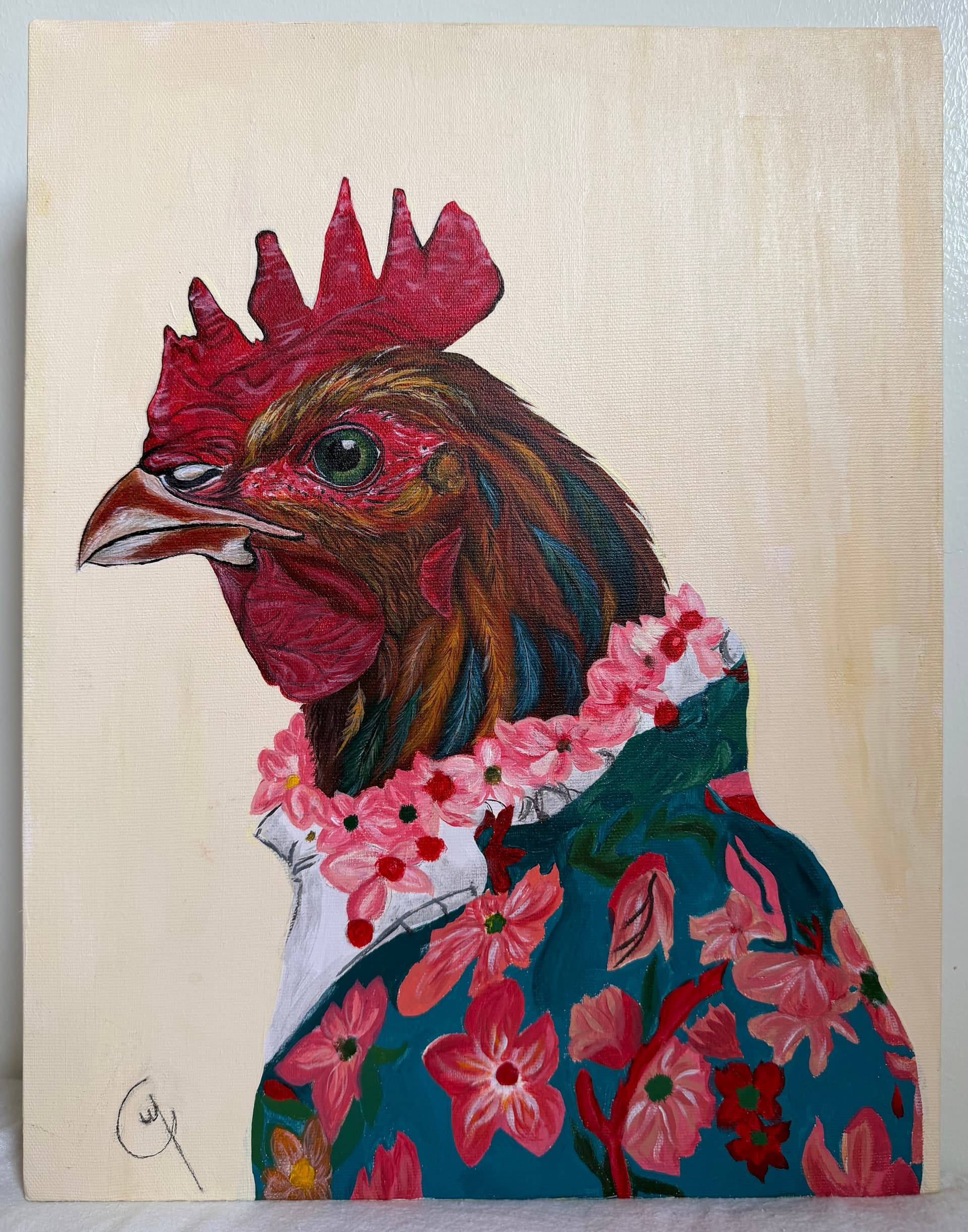 Floral Rooster