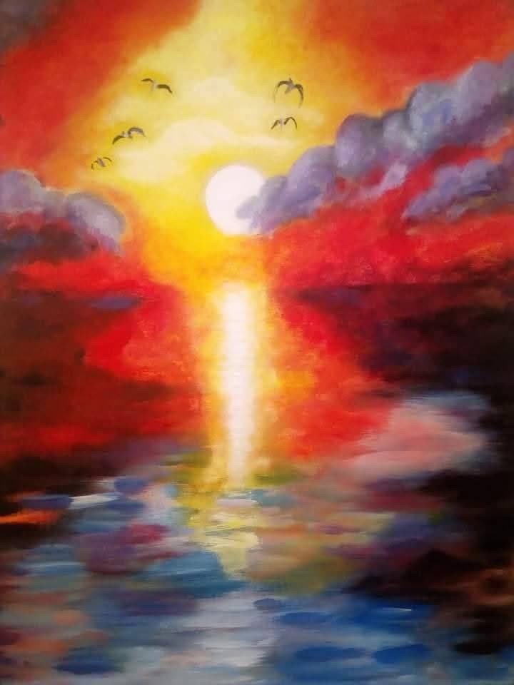 Couché du soleil — El mostafa Kittou