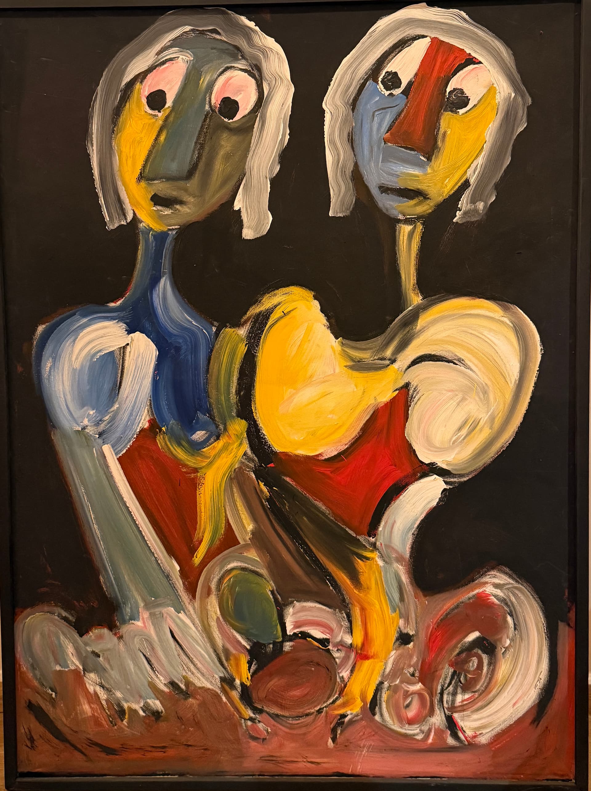 Duo de visages stylises, Ahmed Belmkadem